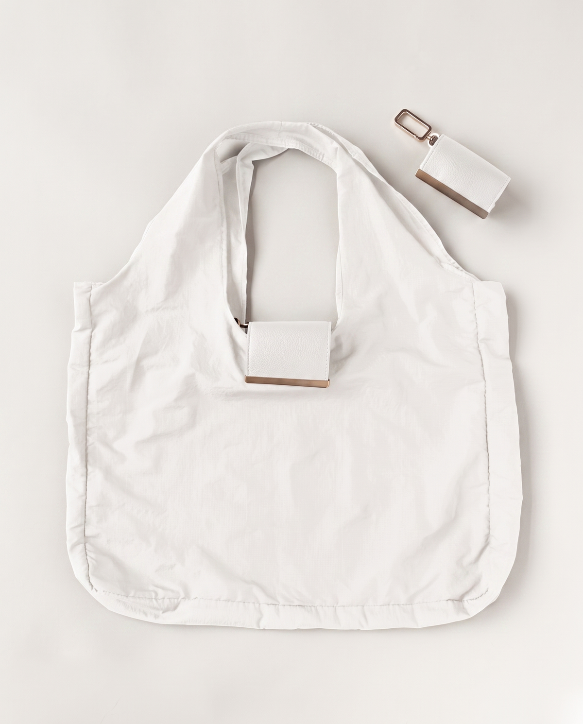 Totelle keychain tote — Chalk