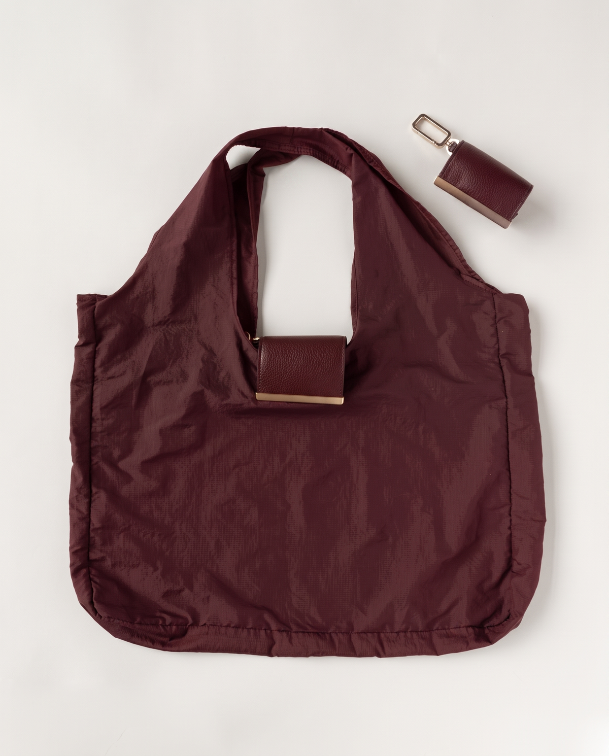 Totelle keychain tote — Merlot